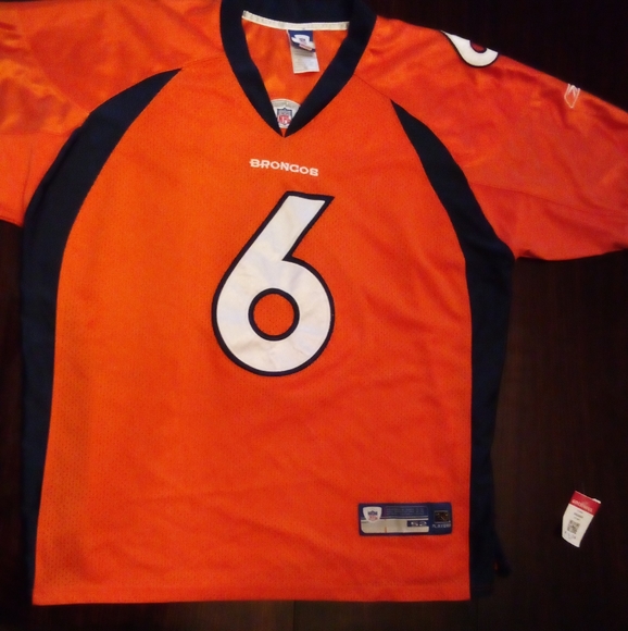 Reebok NFL Equipment Denver Broncos Jay Cutler #6 Embriodered Jersey Size 52 - Picture 6 of 10